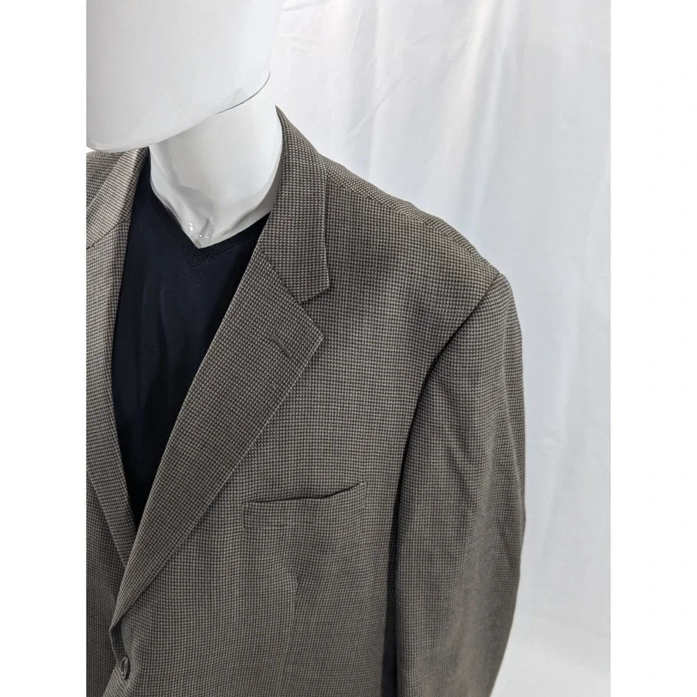 Pronto Uomo Birdseye Blazer Sport Coat Two Button Wool Suit Jacket 54R 54